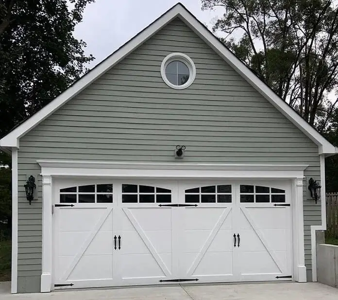 two car-garages 